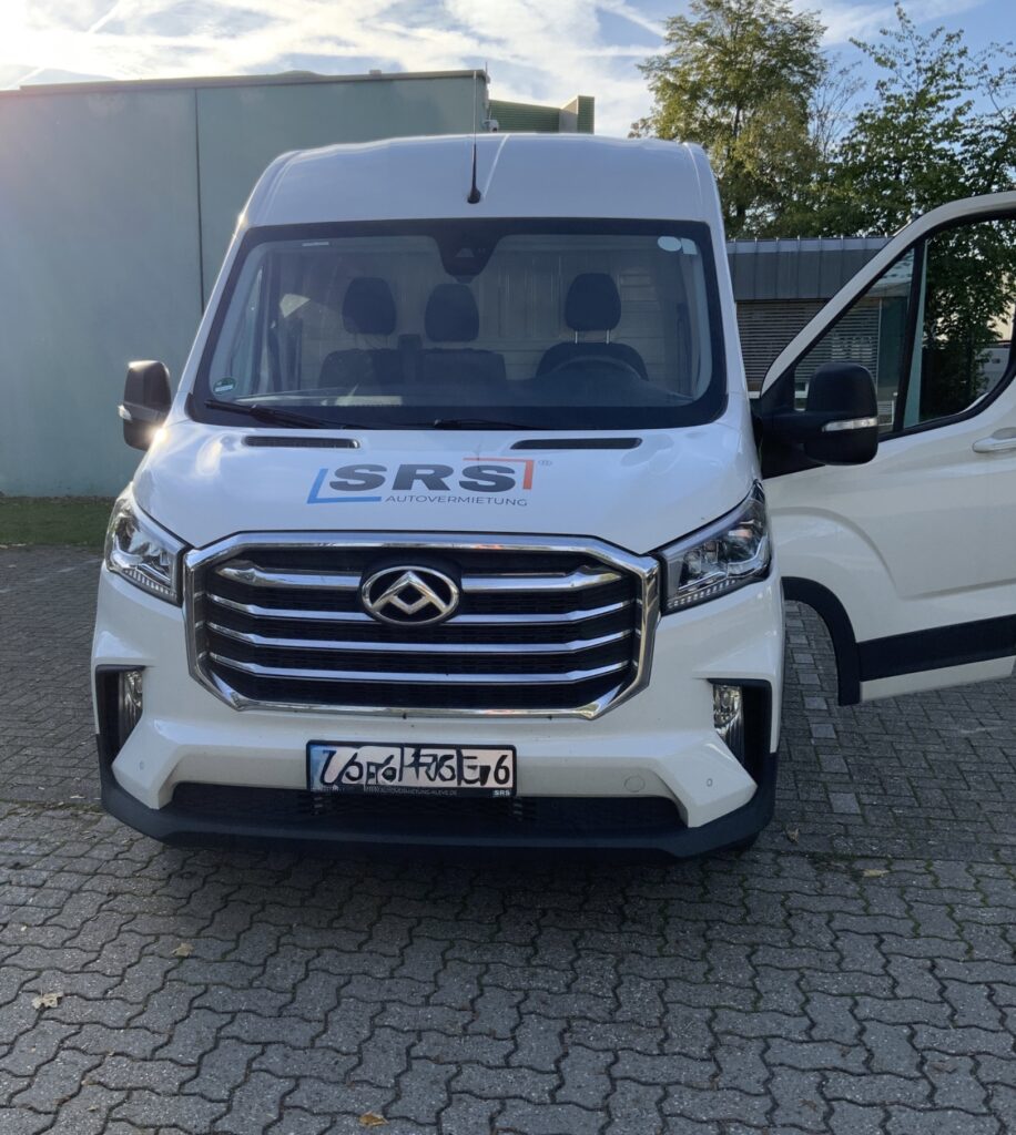 SRS Autovermietung B2B Fahrzeugshop Maxus Deliver 9 Autovermietung Kleve SRS Mobility